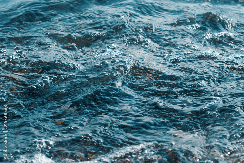 Obraz premium Abstract background blue sea water,