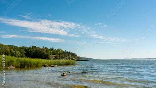 Beautiful bay in Kolmarden, Sweden photo