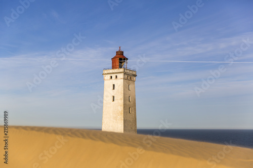 Rubjerg Knude lighthouse buried in sands on the coast of the North Sea © Iurii