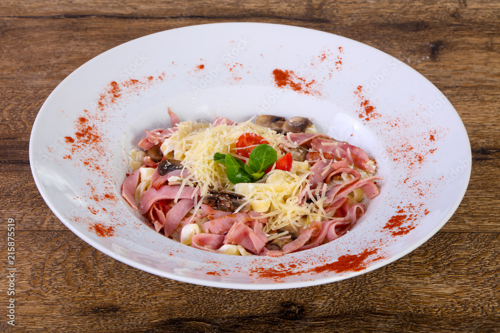 Pasta with ham Pasta with ham
