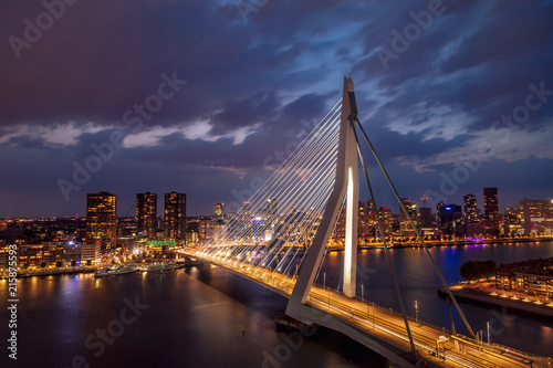 Erasmus Bridge by night