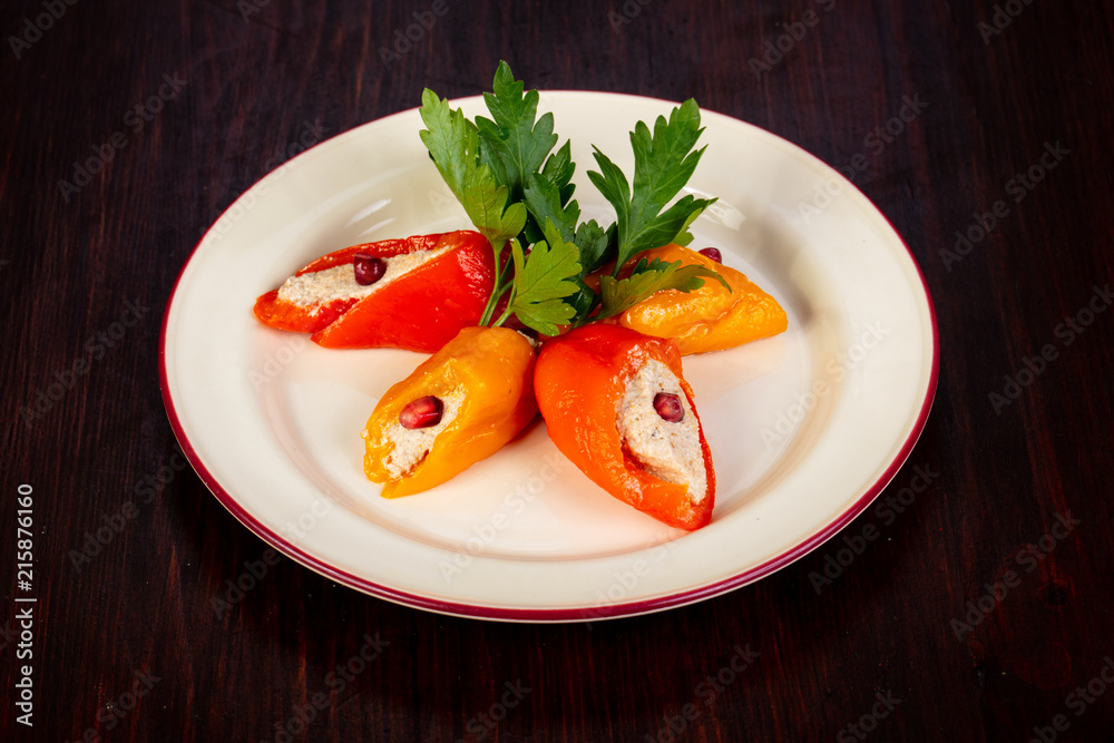 Pepper stuffed cheese Pepper stuffed cheese