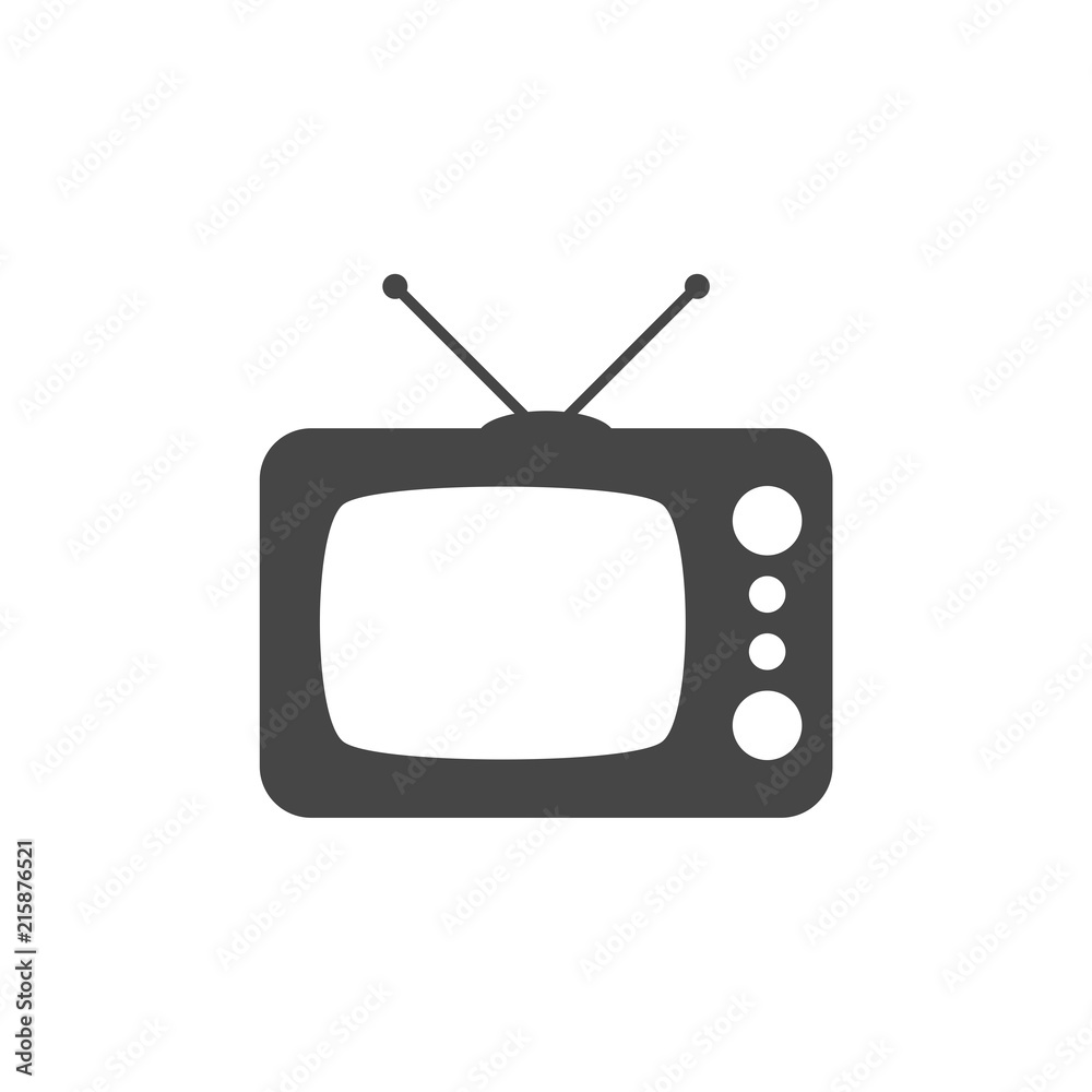 Retro TV set isolated on white background Retro TV set isolated on white background