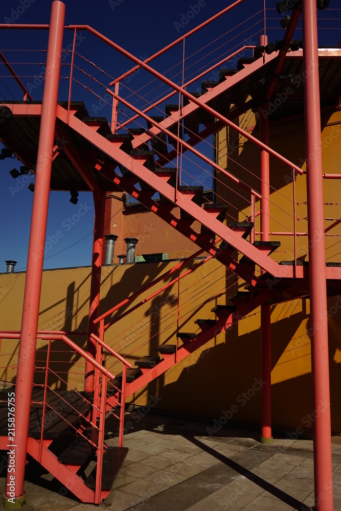 red stairs 