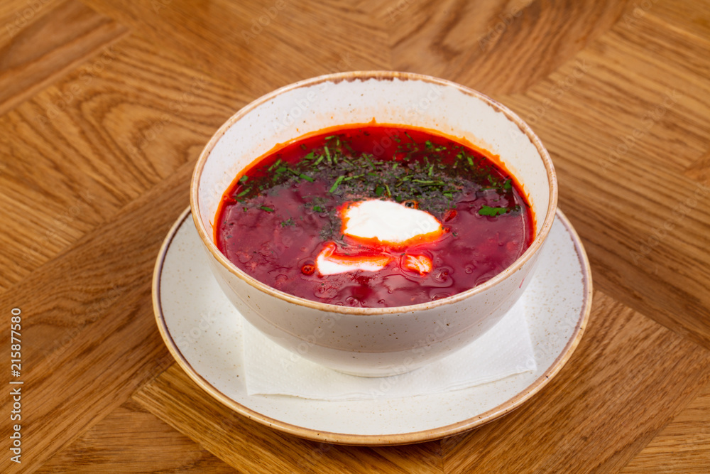 Russian traditional borscht