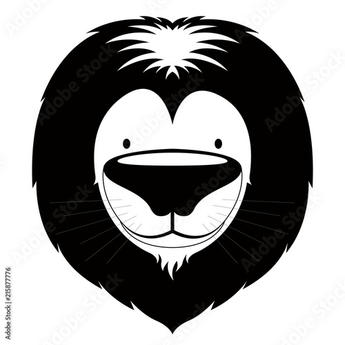 Fototapeta Naklejka Na Ścianę i Meble -  Isolated cute lion avatar