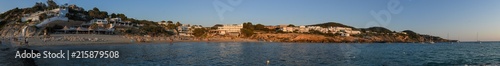 Panoramic view of Cala Tarida in Ibiza