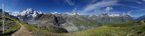 Panorama Matterhorn und Monte Rossa © Ola i Eryk