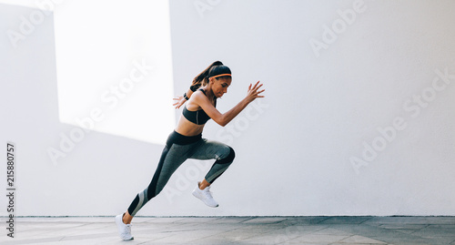Sprinter woman. photo