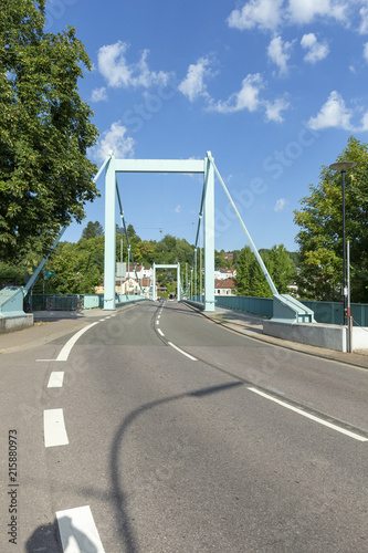 View ot the bridge over the Saar River in the municipality of Mettlach © travelview