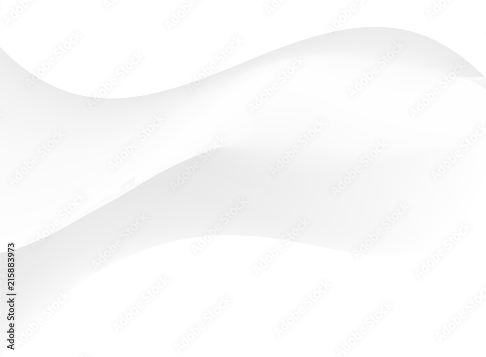 Soft white and gray color tone wavy minimal background.