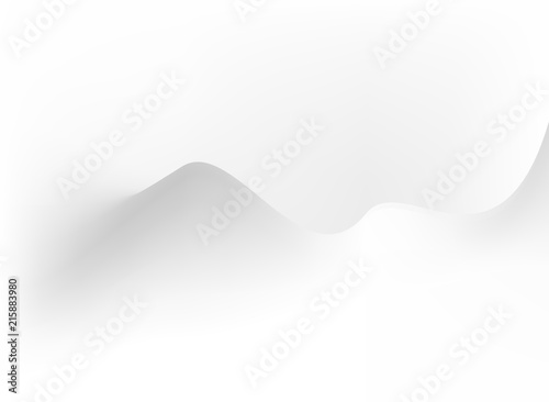 Soft white and gray color tone wavy minimal background.