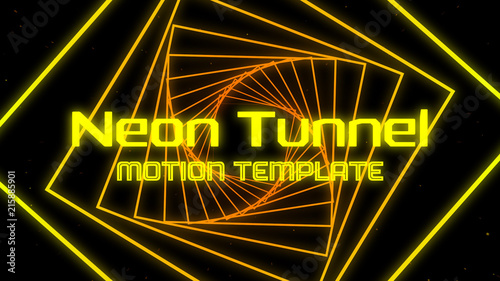 Neon Tunnel Background