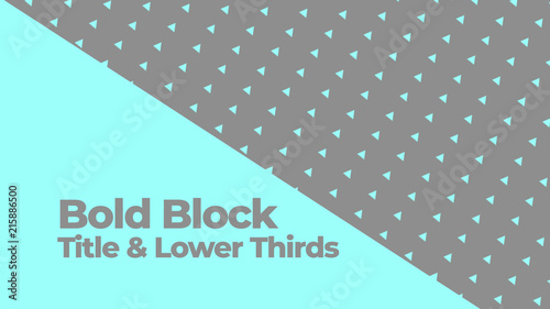 Block Color Lower Thirds
