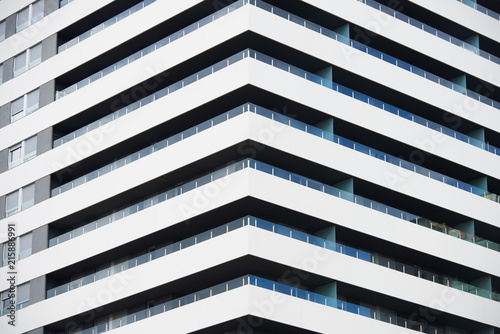 Pattern of balconies.