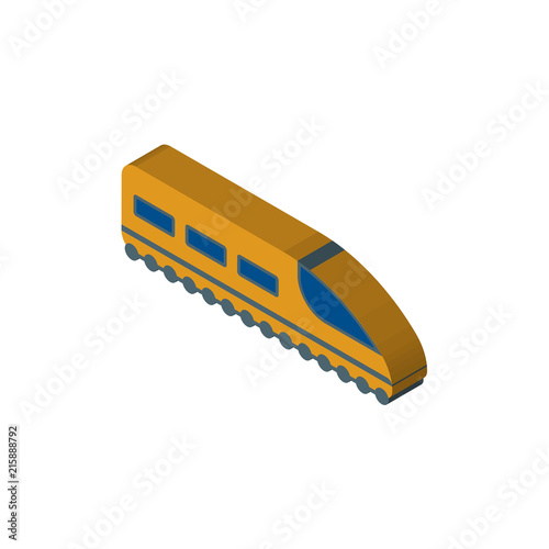 Train isometric right top view 3D icon