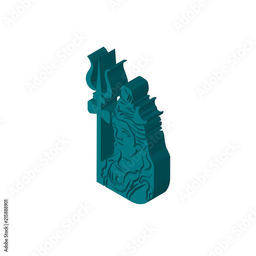 lord shiva isometric right top view 3D icon
