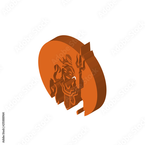 shiv isometric right top view 3D icon
