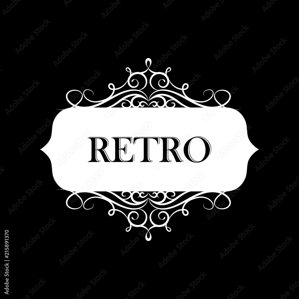 Vector illustration of old style label