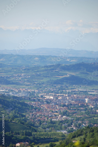 Cityscape of Alba and Langhe hills © Cosca
