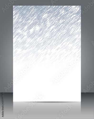 Grey toned, faded lines background, brochure & flyer cover template.