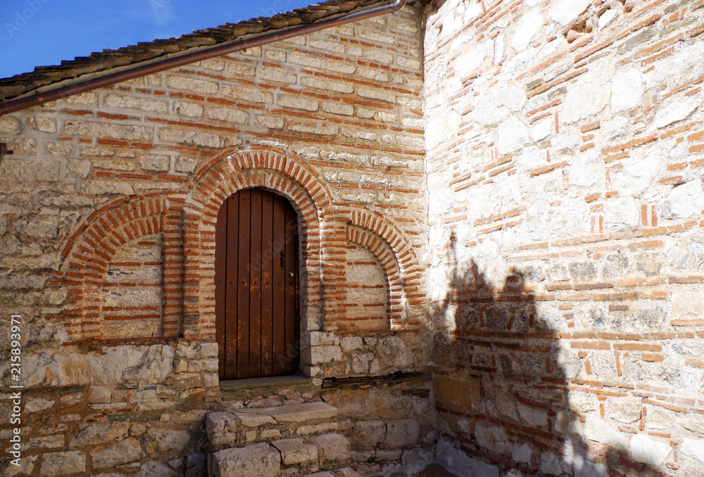 Byzantine Monastery Doorway  - Ioannina Island, Greece