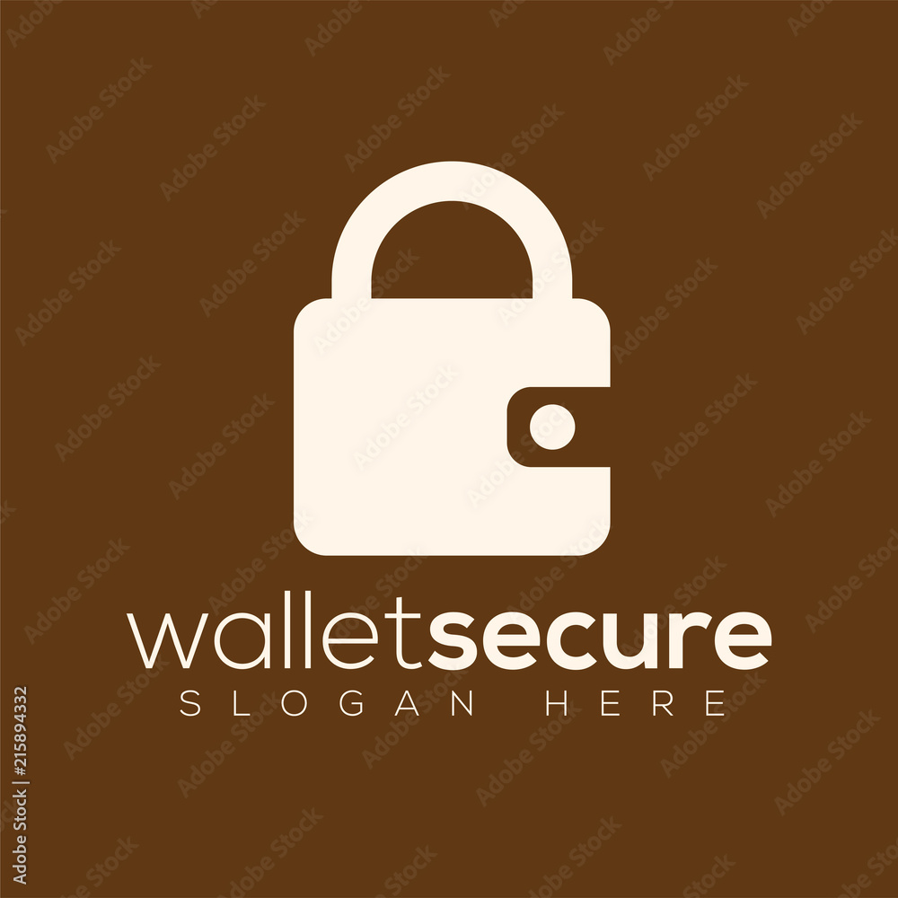 wallet secure logo vector template wallet secure logo vector template