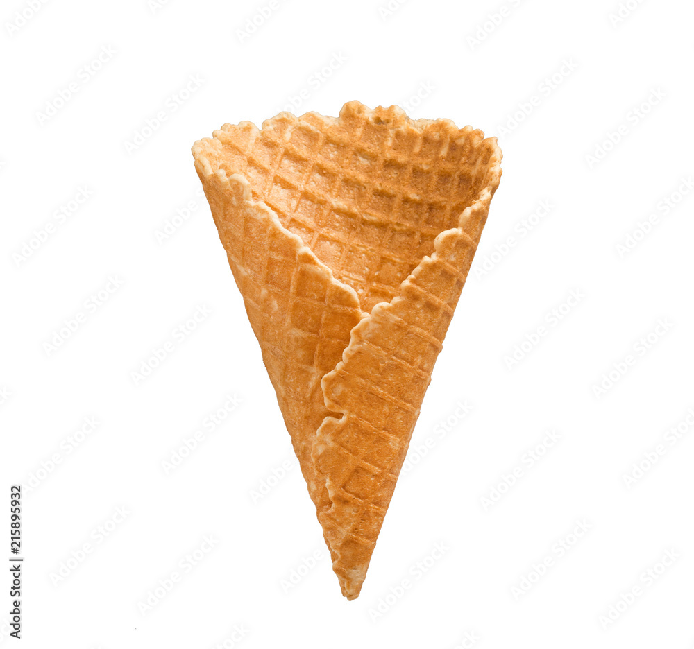 empty ice cream cone isolated on white background empty ice cream cone isolated on white background