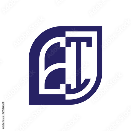EI initial letter emblem logo negative space