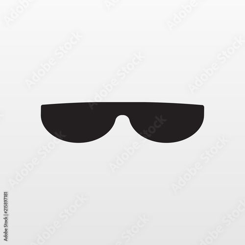 Gray Sunglasses icon isolated on background. Moder