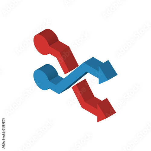 Shuffle isometric right top view 3D icon
