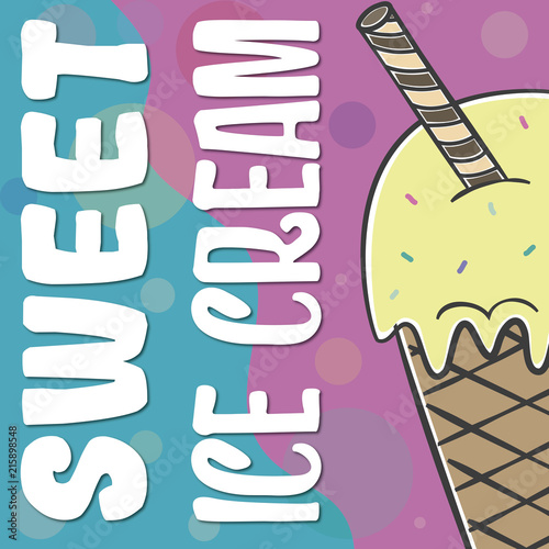 Fondo colorido de helado 