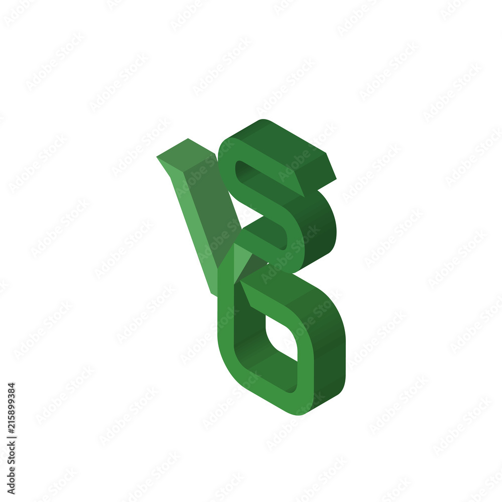 bvs isometric right top view 3D icon bvs isometric right top view 3D icon