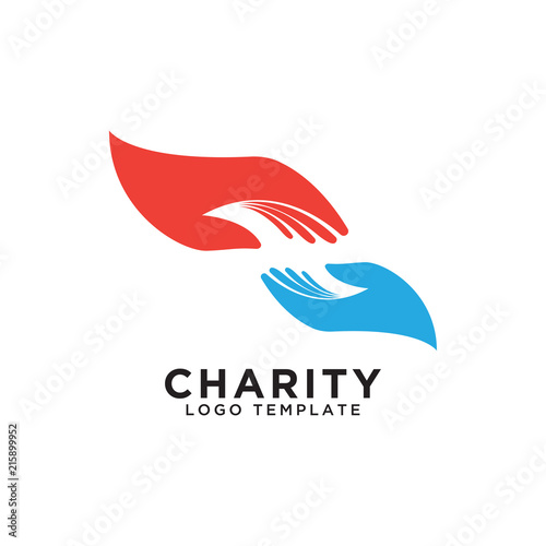Charity logo design template