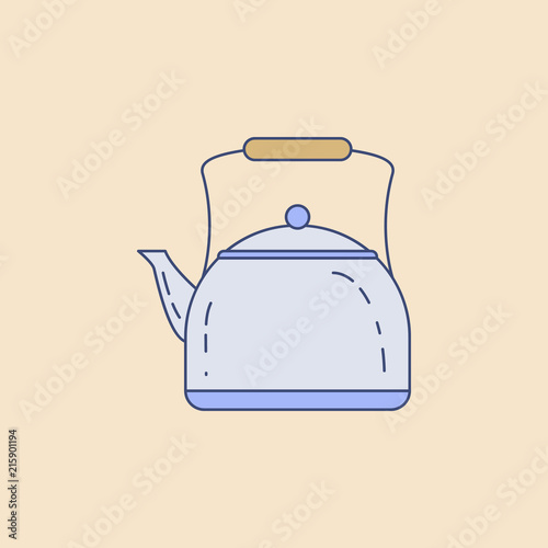 kettle field outline icon. Element of outdoor recreation icon for mobile concept and web apps. Field outline kettle icon can be used for web and mobile