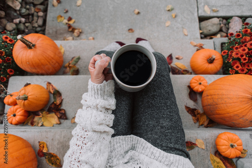 Coffee and fall photo