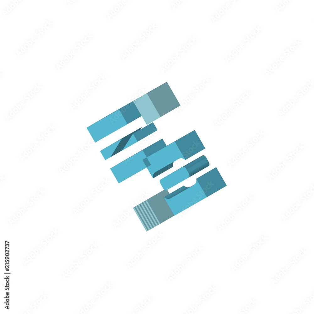 NO or ON isometric right top view 3D icon NO or ON isometric right top view 3D icon