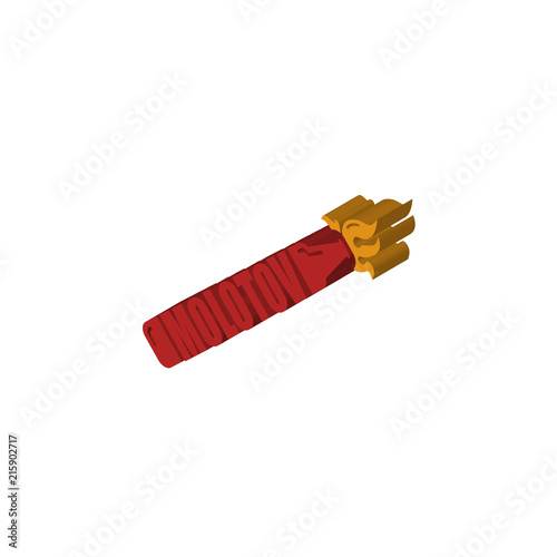 molotov isometric right top view 3D icon