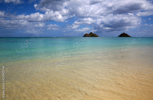 Shallow water - Lanikai Beach, Oahu, Hawaii