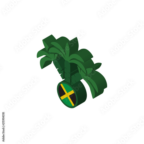jamaican isometric right top view 3D icon