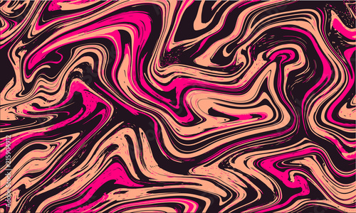 Marble texture seamless background.Pink,violet,purple abstract pattern.Seamless liquid fluid marbling flow effect for cover,fabric,textile,wrapping or print background.Ebru style,aqua ink.Vector.