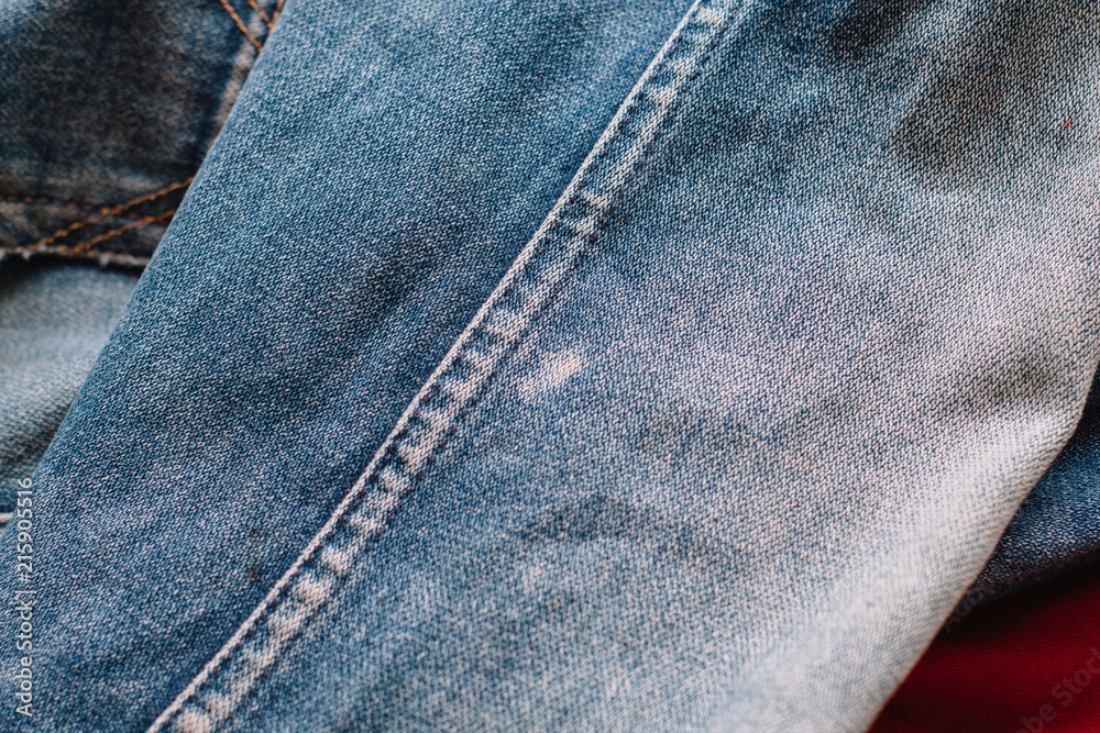 Fototapeta premium Fine Detail Of Denim