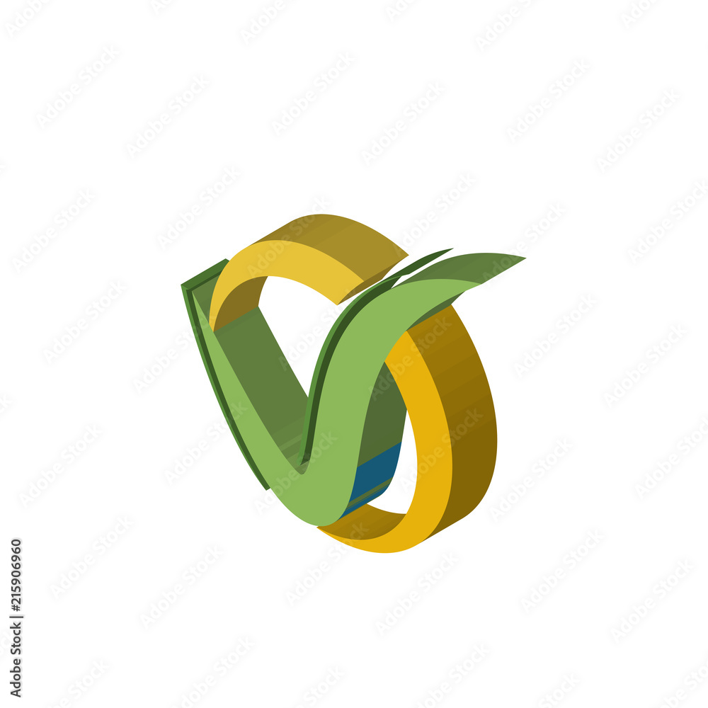 checkmark isometric right top view 3D icon checkmark isometric right top view 3D icon