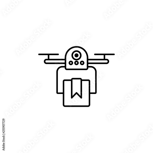 Drone supplier icon. Element of intelligence icon for mobile concept and web apps. Thin line Drone supplier icon can be used for web and mobile