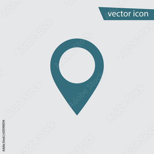 Free Download Blue Pin Map icon isolated on background. Modern flat pictogram, business, marketing, internet conce - GFXLoad