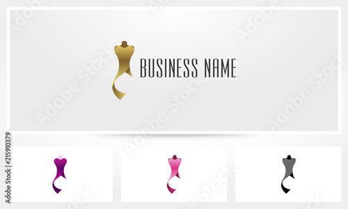 Dress Gown Mannequin Fashion Logo
