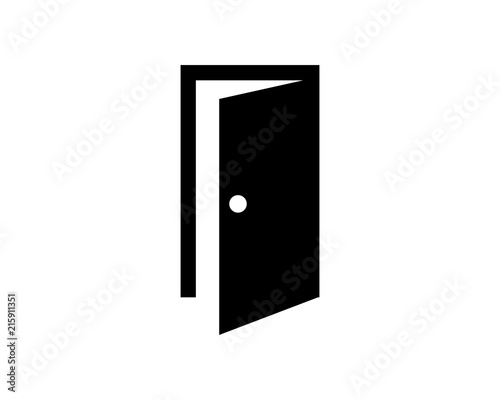 door silhouette furniture furnishing exterior interior home architecture image vector icon logo