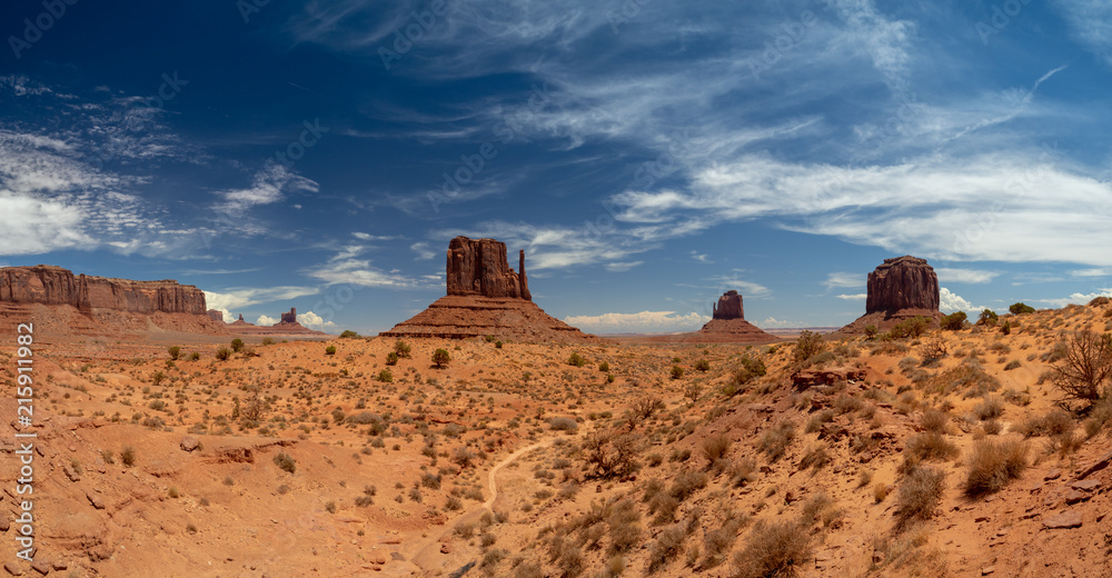 Monument Valley Desert Navajo Reservation Rocks and Native Indian Tribal Park Monument Valley Desert Navajo Reservation Rocks and Native Indian Tribal Park