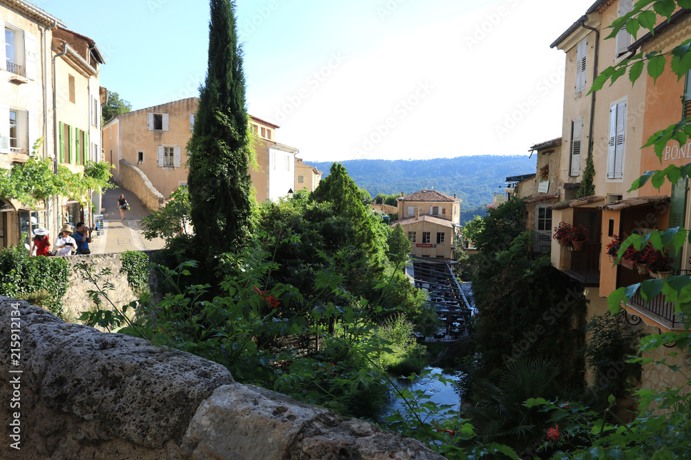 Moustiers Sainte Marie, a small Village in the mountains in Frech Provence