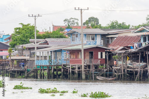 Photography Riverside houses in Koh Kret, Bangkok, Thailand